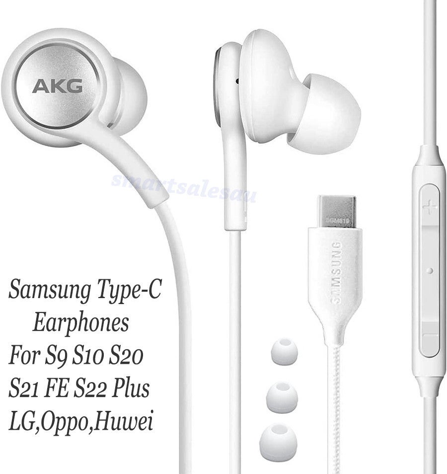 Samsung Akg Type-c Usb C Earphones S10+ Note 9 S20 Ultra S21 Fe S22 Plus Earbuds