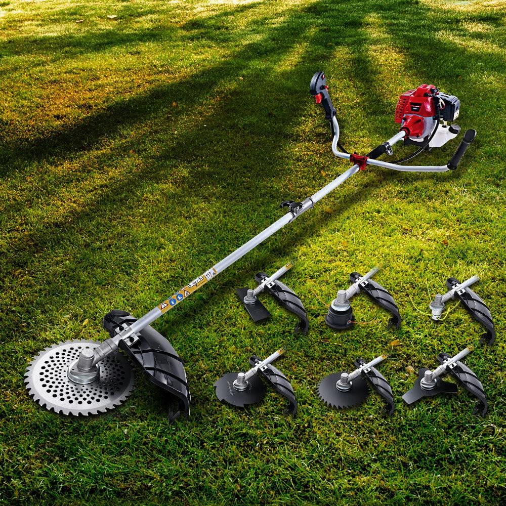 Chainsaws: Giantz 2 Stroke Pole Chainsaw Petrol Hedge Trimmer Tree
