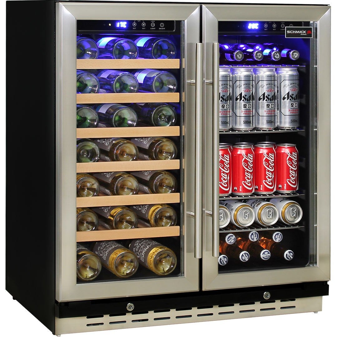 Under Bench Beer And Wine Dual Zone Bar Fridge Eofy Sale