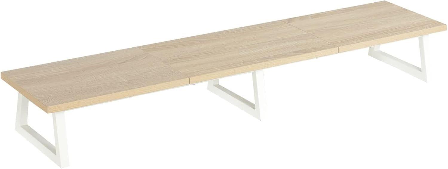42 Inch Large Dual Monitor Riser, Extra Long Monitor Stand Riser Wide Tv Stand R