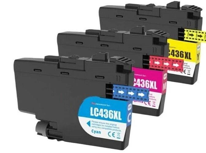3x Generic Lc436 Lc-436 Cmy For Brother Mfc-j4340dw J4440dw J4540dw J5955dw