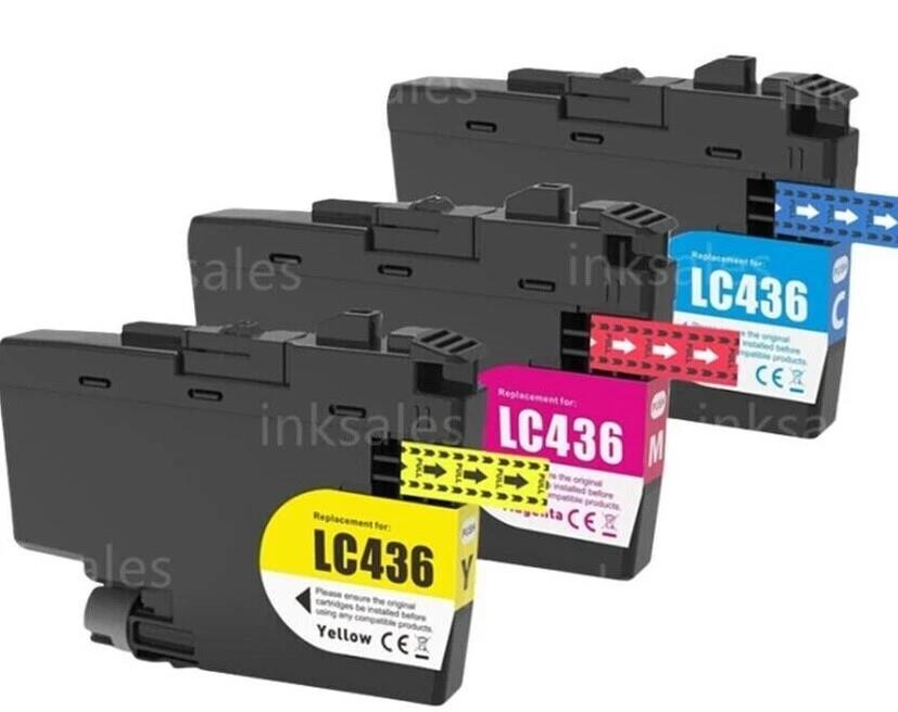 6x Generic Lc436 Lc-436 Cmy For Brother Mfc-j4340dw J4440dw J4540dw J5955dw