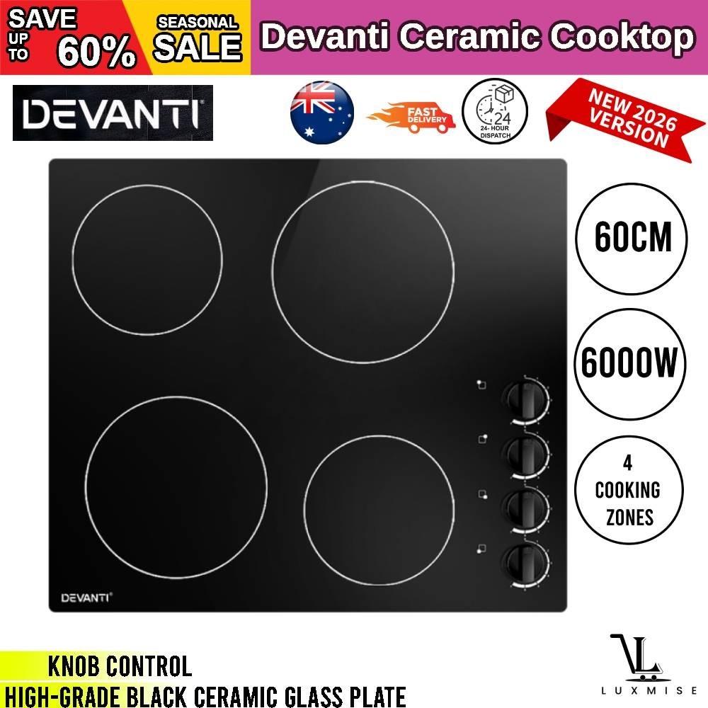 Devanti Electric Ceramic Cooktop 60cm