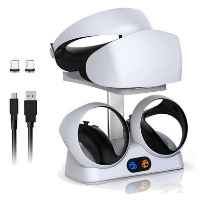 Charging Station For Psvr2 Controllers With Headset Holder, Virtual Reality2171