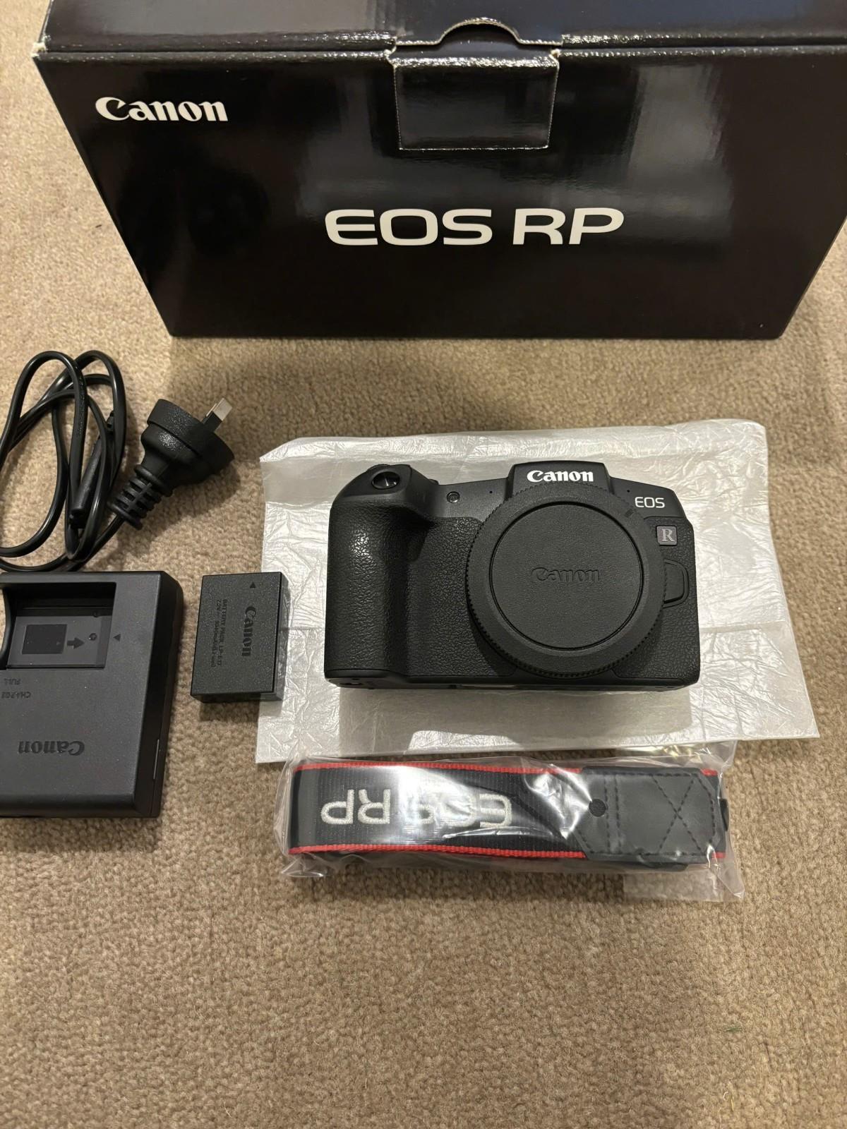 Canon Eos Rp 26.2mp Mirrorless Camera - Black ( 1000 Shutter Count)