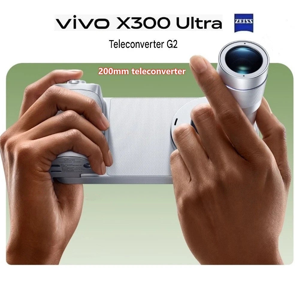 Vivo X300 Ultra Teleconverter (200mm), Photographer Camera Handle Kit, 3 Options