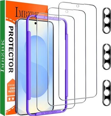 3 Pack Screen Protector & Camera Lens Protector For Samsung Galaxy S25 Plus, Cas