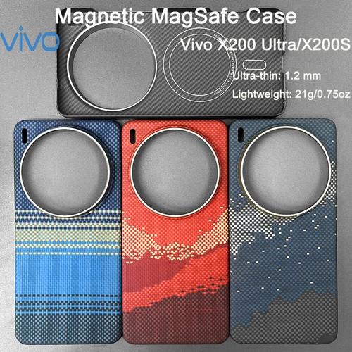 For Vivo X200 Ultra/x200s Carbon Aramid Fiber Case Ultra-thin Lightweight Cover