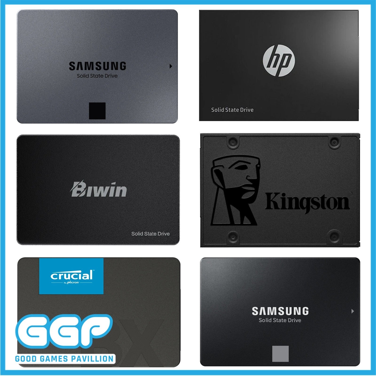 Samsung Crucial Kingston Biwin Hp 2.5" Sata Iii Ssd 870 Evo A400 M100 Bx500