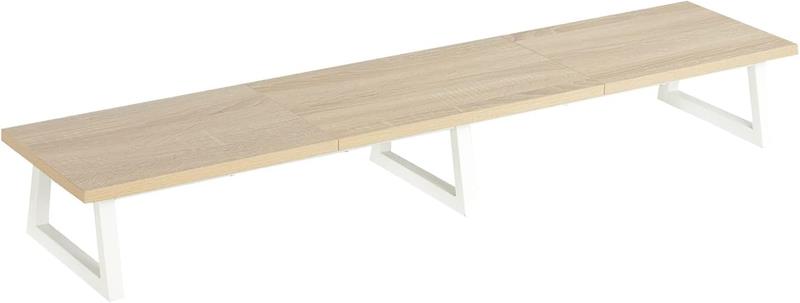 Teamix 42 Inch Large Dual Monitor Riser, Extra Long Monitor Stand Riser Wide Tv