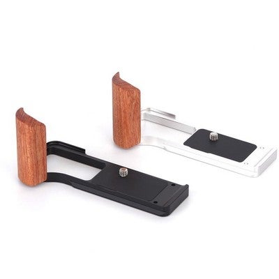 For Canon R50v Wooden Handle Grip Designed For Full Button Accessibility