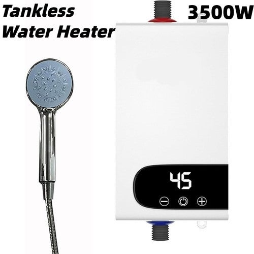 Electric Instant Water Heater 3500w Tankless Instant Hot Water Heater Household