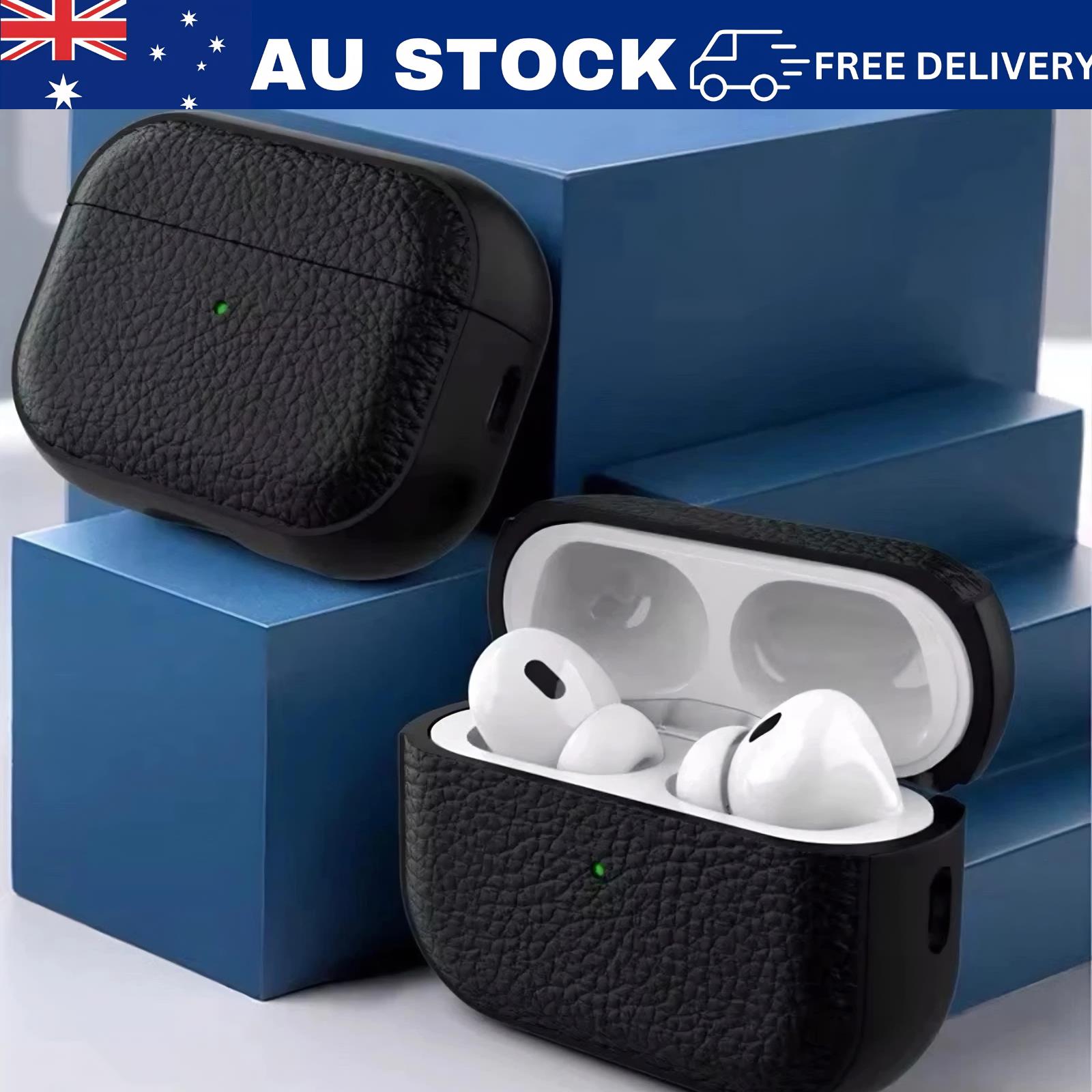 Leather Case Cover Shockproof W/ Keychain For Apple Airpods Pro 1st 2nd 3rd Gen