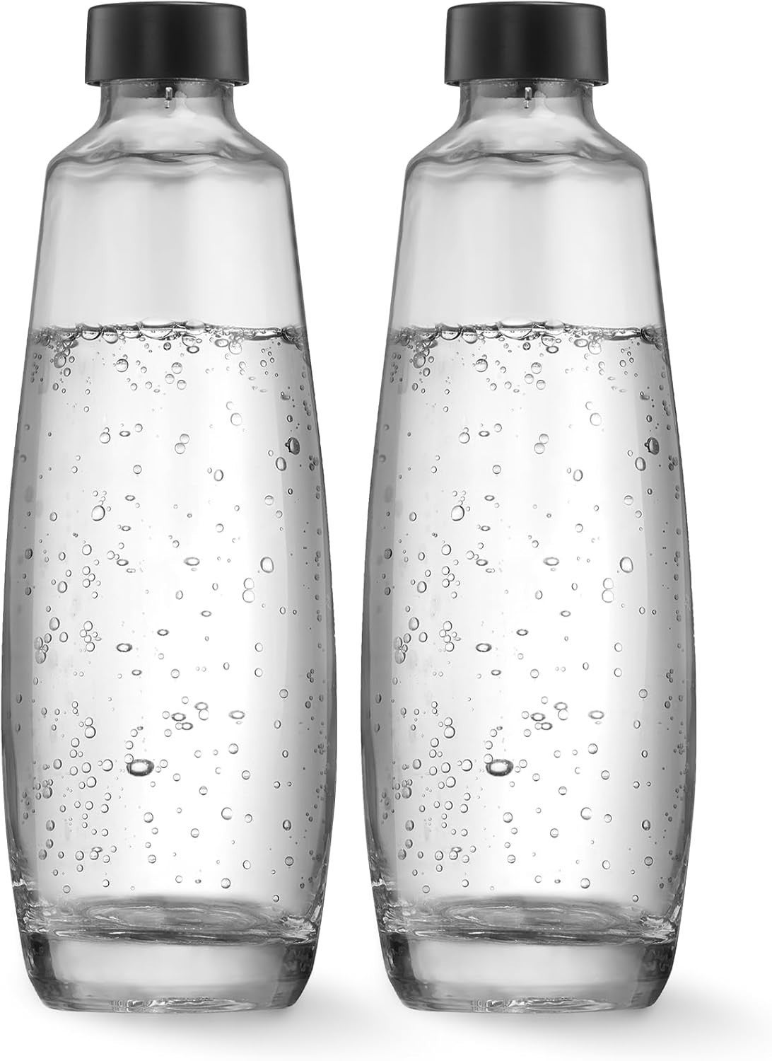 Sodastream 1 Litre Glass Bottle Twin Pack Compatible With Duo Sparkling Water