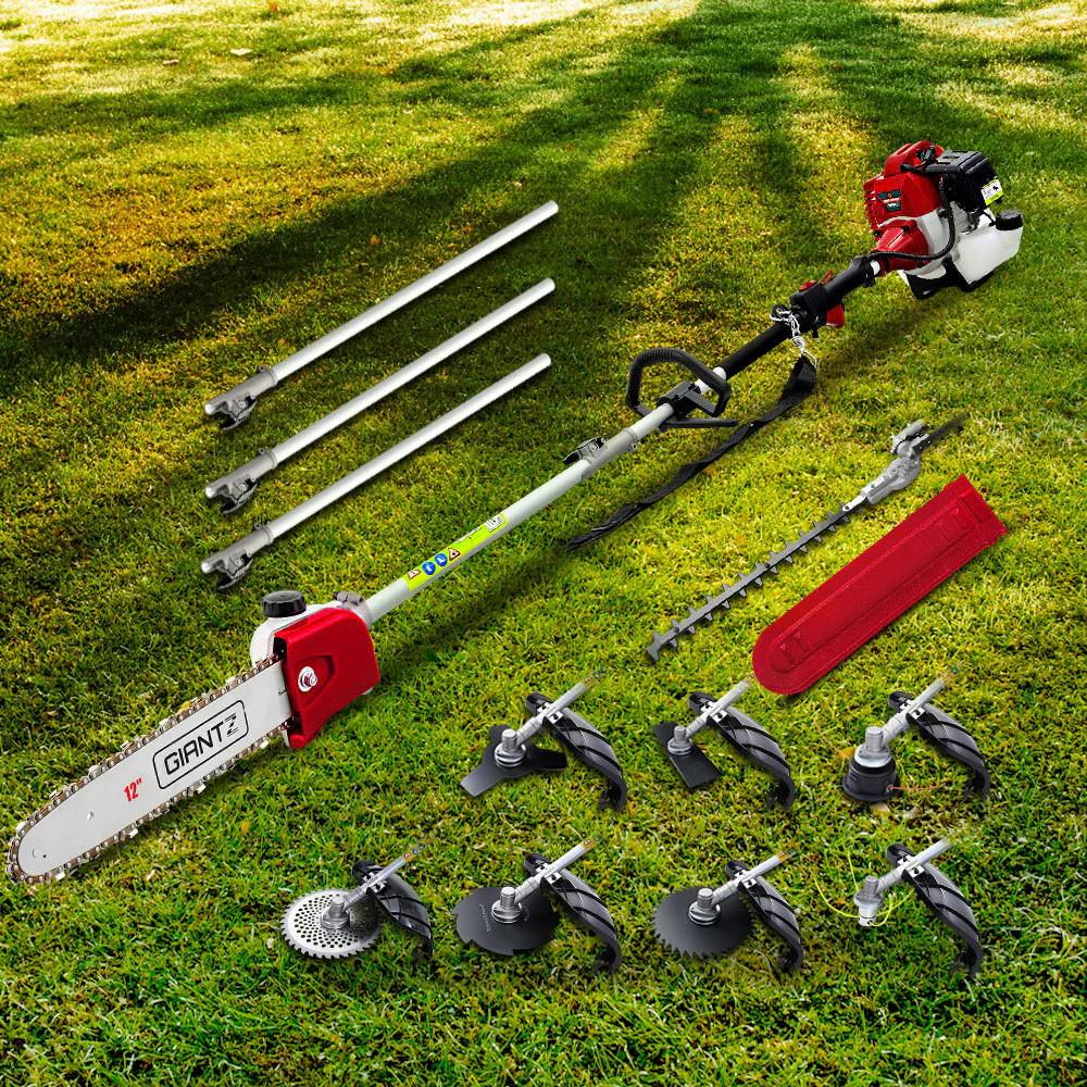 Giantz 62cc Pole Chainsaw Hedge Trimmer Brush Cutter Whipper Snipper
