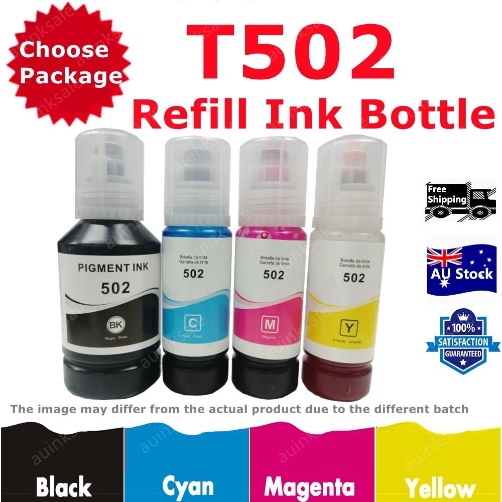 Compatible T502 502 Ink Bottle For Epson Ecotank Et2850 Et4850 Et2750 Et4750