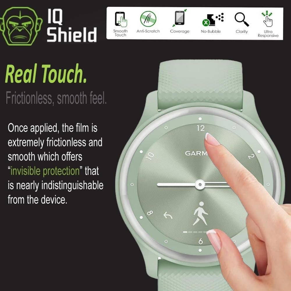 Protector Compatible With Garmin Vivomove Sport (6-pack) Anti-bubble Clear ...