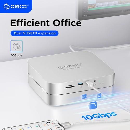 Orico Studio Link Mac Mini Docking Station Type-c Usb3.2 Hub 10gb