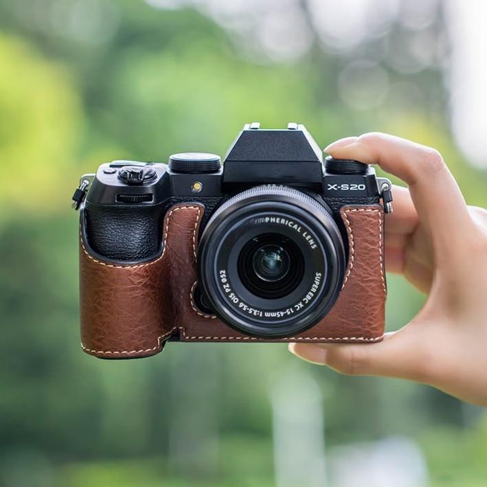For Fujifilm X-s20 Xs20 Camera Leather Dock Case Base Camera Protection Cover