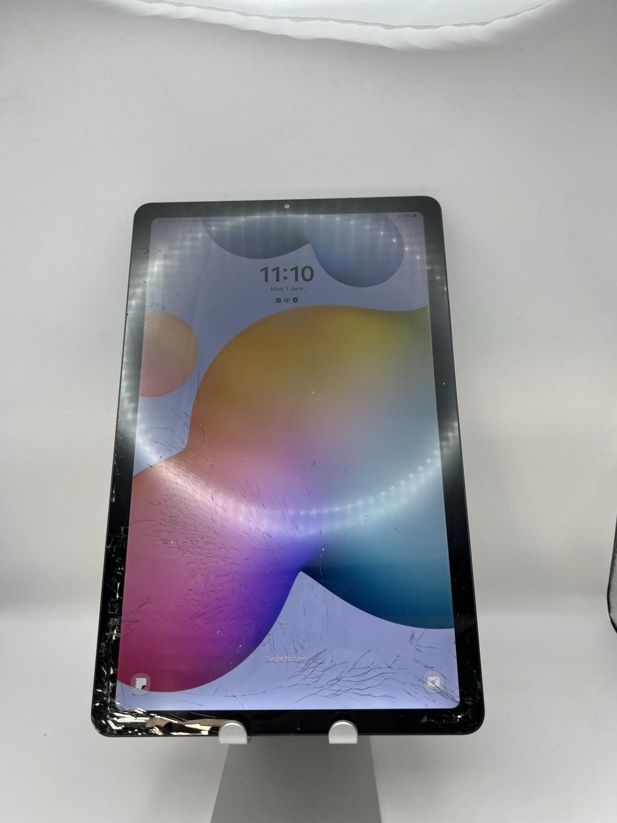 Samsung Galaxy Tab S6 Lite 4g (grey, 64gb) Unlocked - Cracked