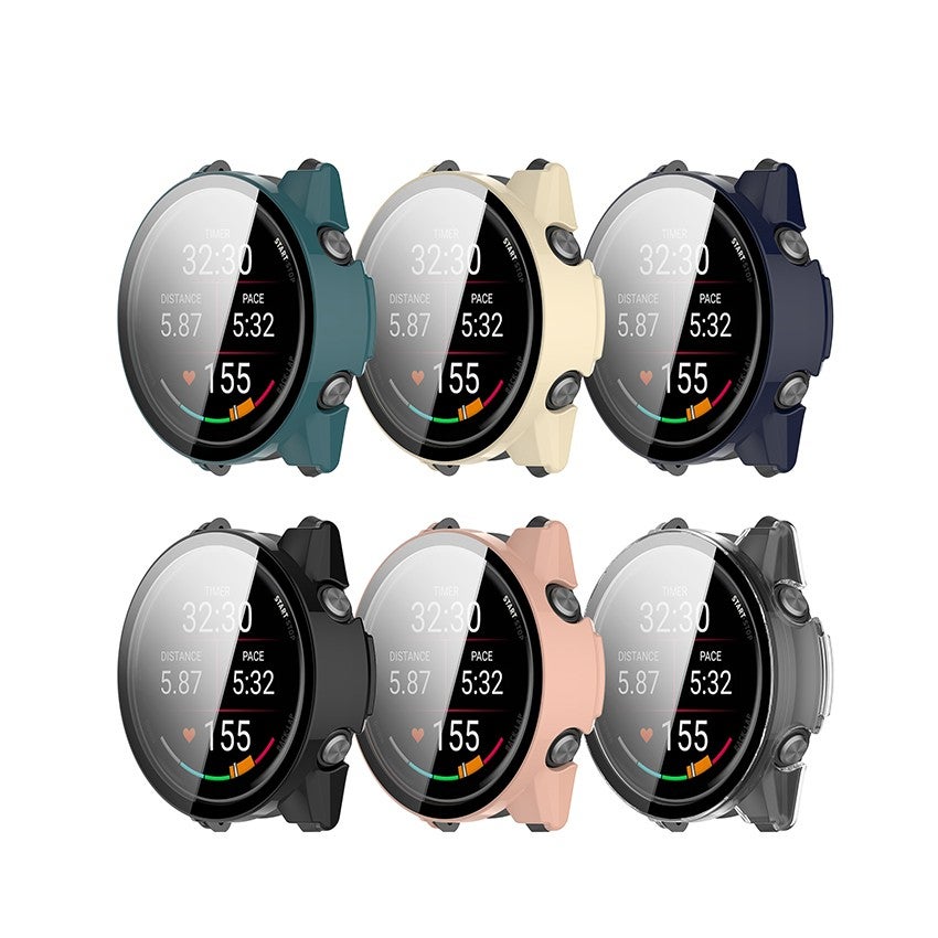 Pc Case Tempered Glass Screen Protector For Garmin Forerunner 570 47mm/42mm