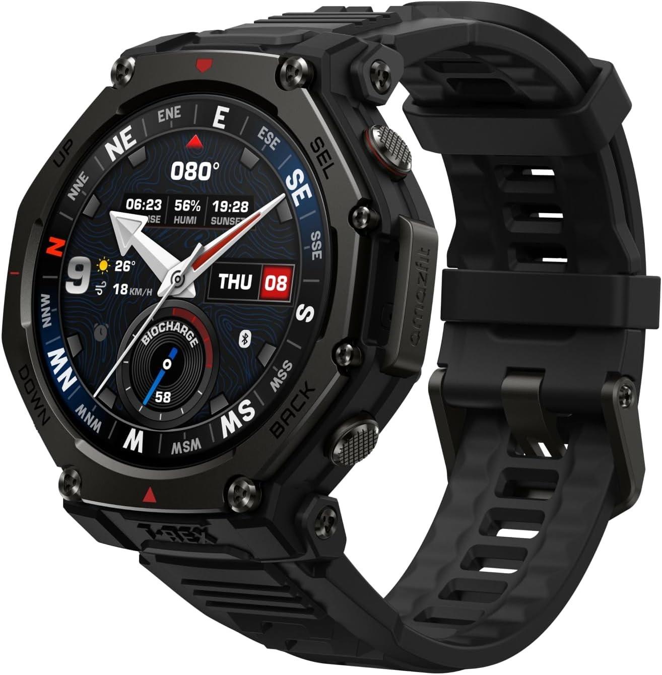 Amazfit T-rex 3 Pro Outdoor Smart Watch 48mm Sapphire Amoled Display, Ti Bezel,