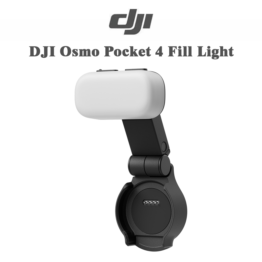 Original Osmo Pocket 4 Fill Light – Magnetic, 3-color Temp, Low Light Fix