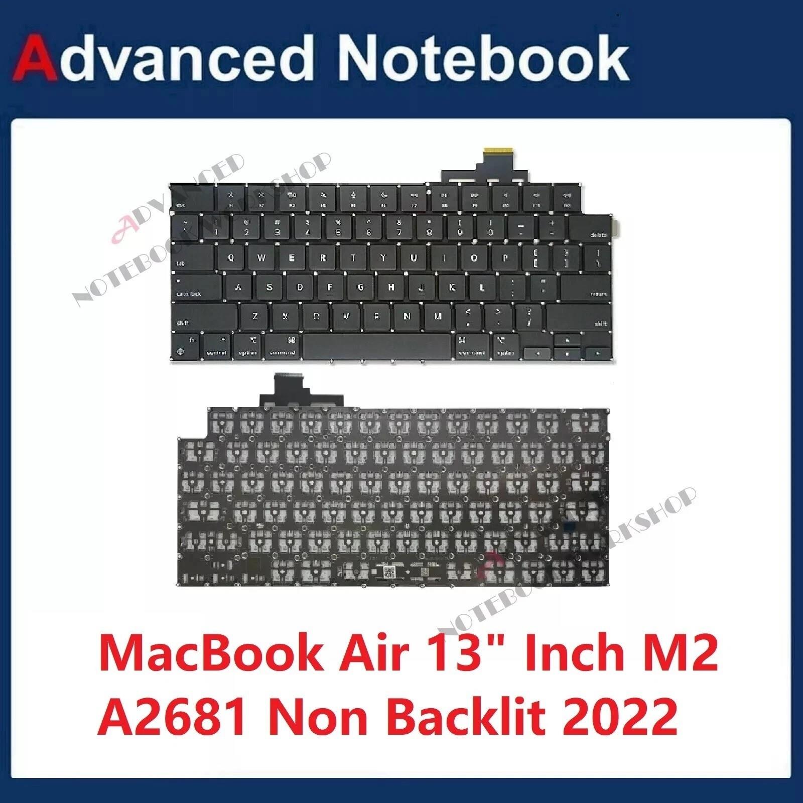 Us Keyboard For Apple Macbook Air 13" Inch M2 A2681 Non Backlit 2022