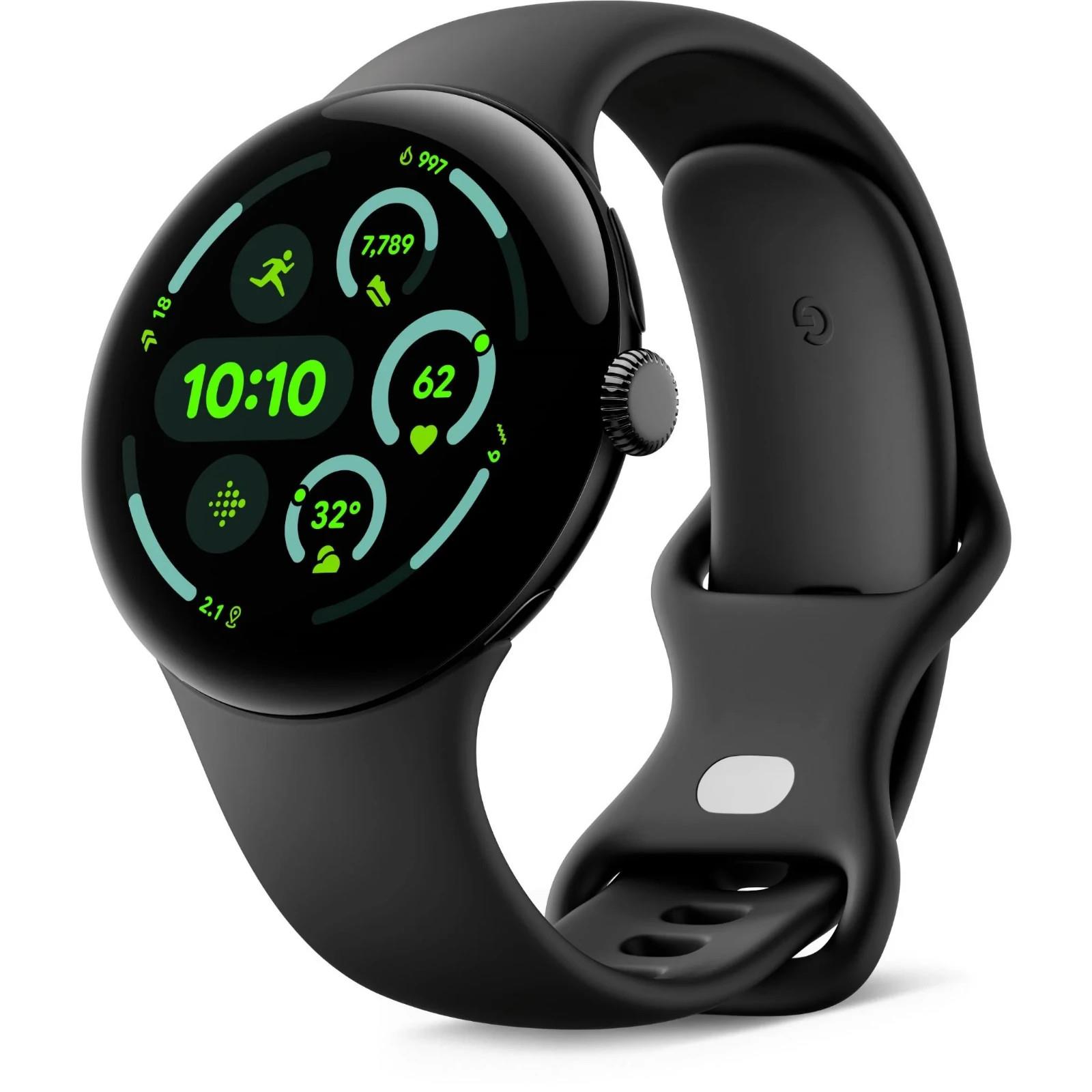 Google Pixel 3 45mm Smart Watch (ga05785-us) Matte Black Aluminium / Obsidian