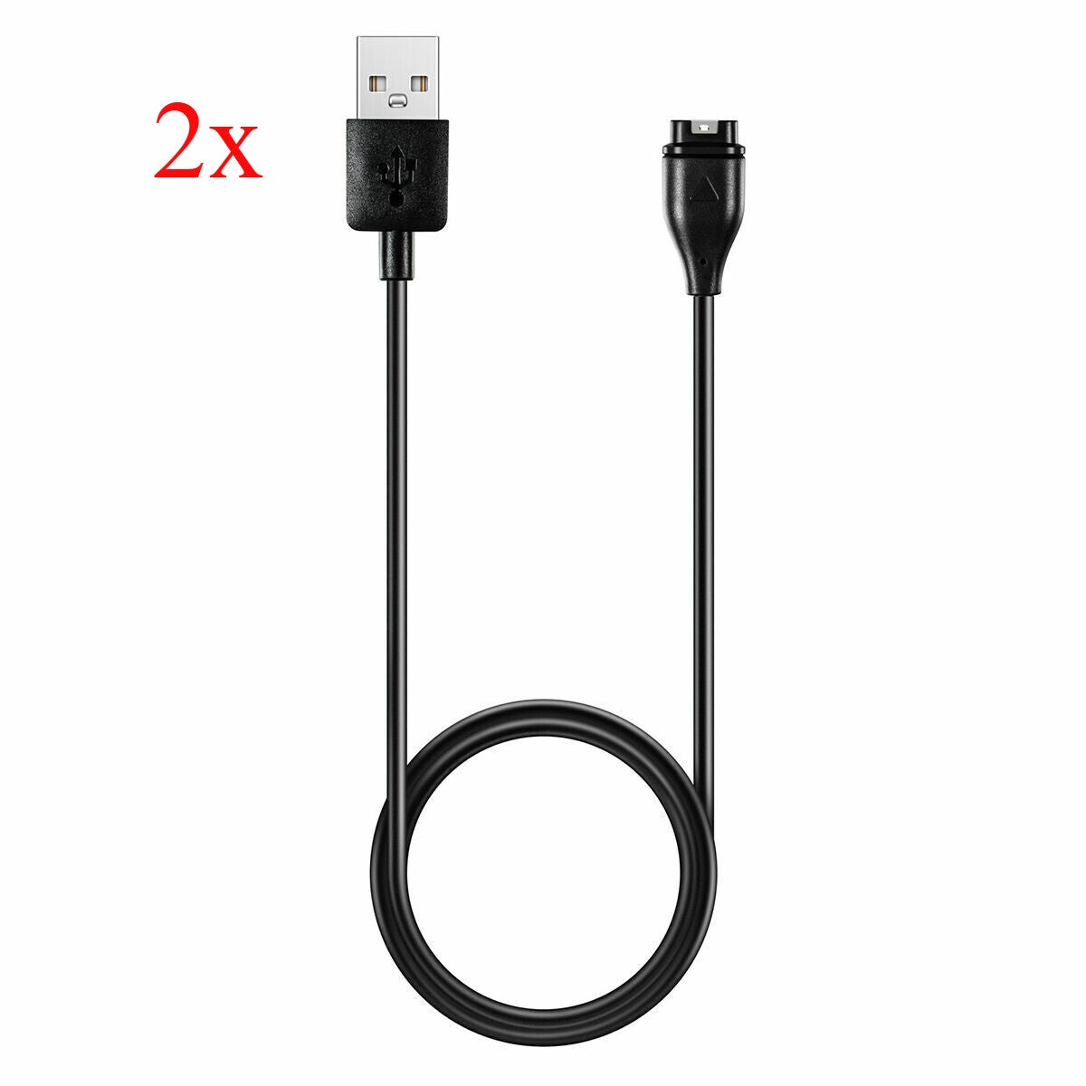 2pack Usb Charging Cable Data Cord Charger For Garmin Legacy Hero /lily 2 Active