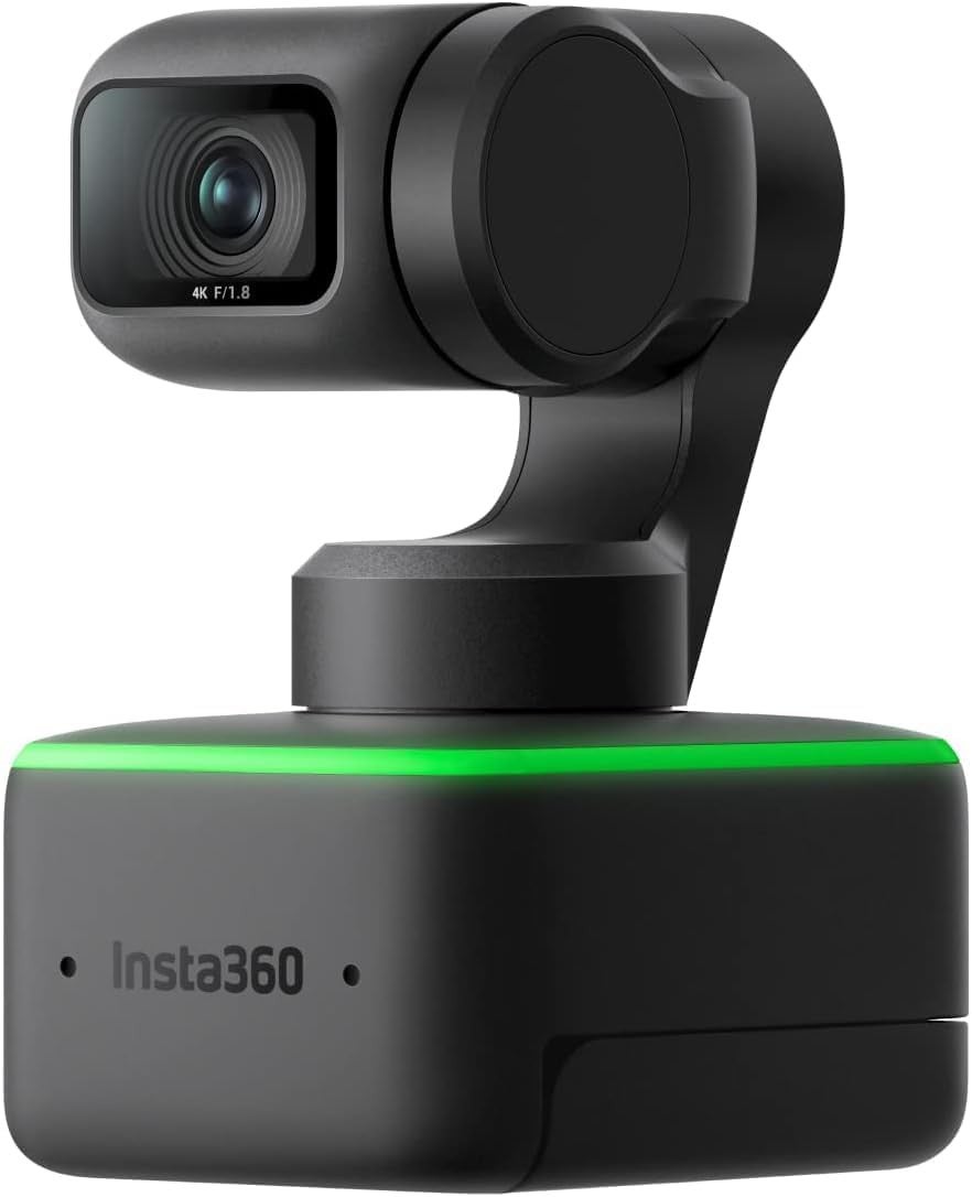 Insta360 Link 4k Ptz Webcam Kit With 1/2" Sensor, Ai Tracking, Gesture