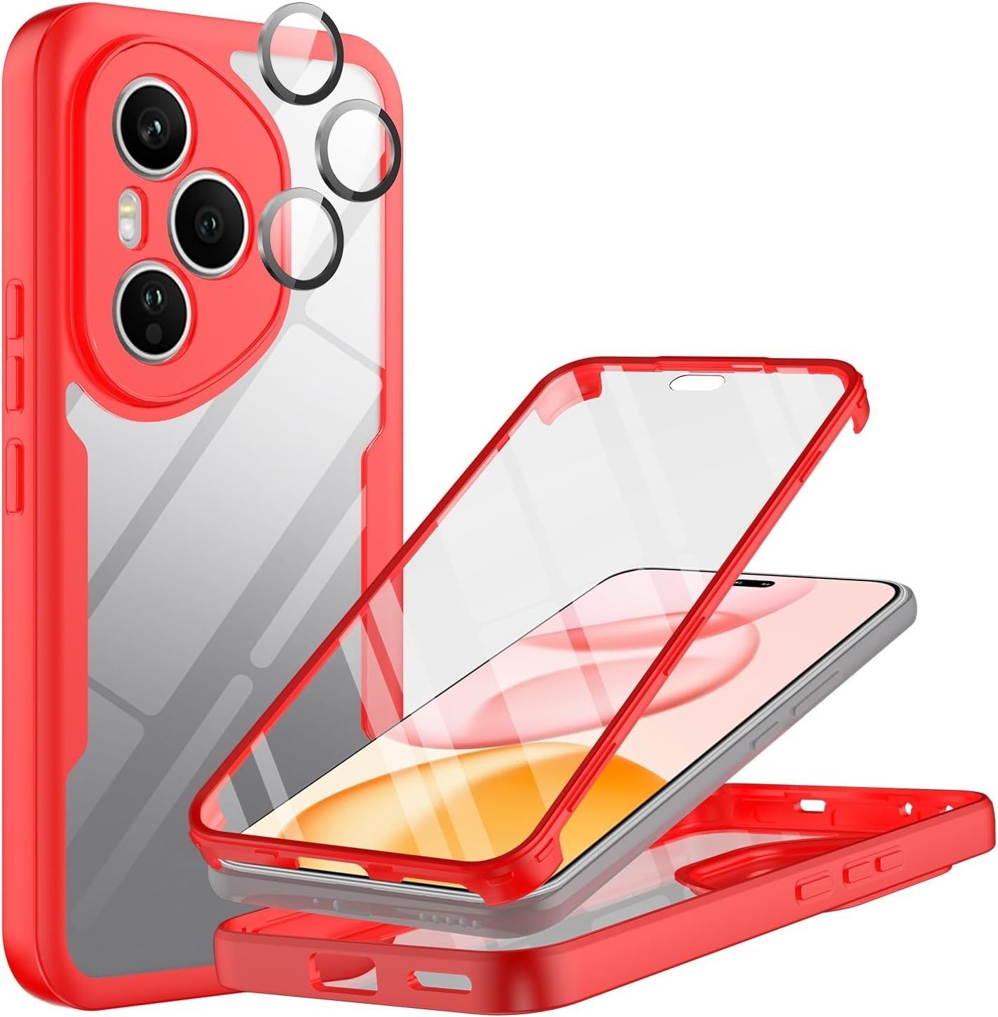 Honor 400 Pro 5g Case With Built-in Screen Protector With Camera Lens