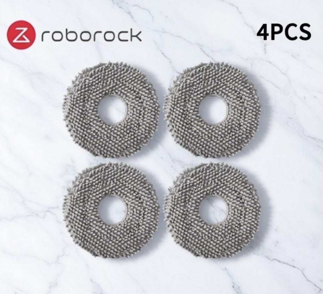 Roborock Q Revo Rotating Mop Pads | 4 Pack | Roborock Mop Heads Reusable