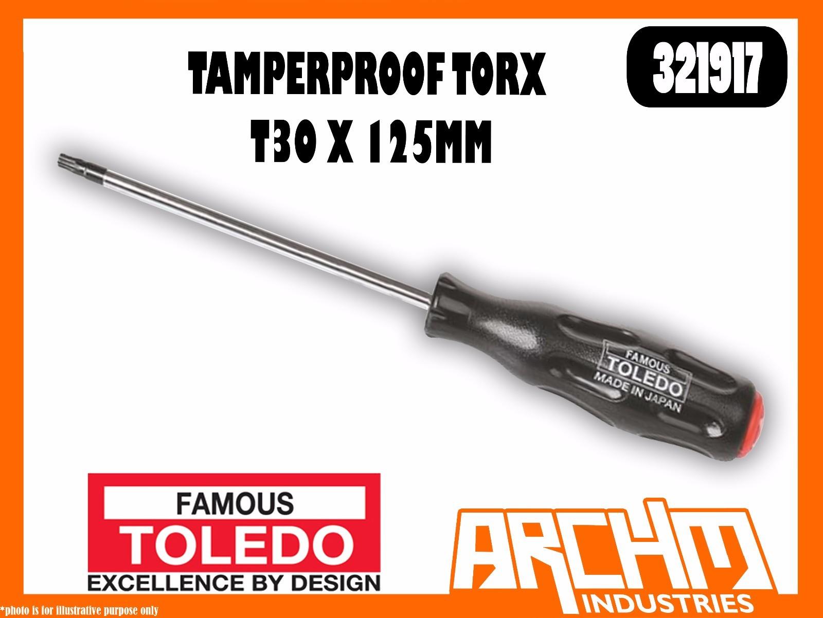 Toledo 321917 - Tamperproof Torx T30 X 125mm - Screwdriver Comfort