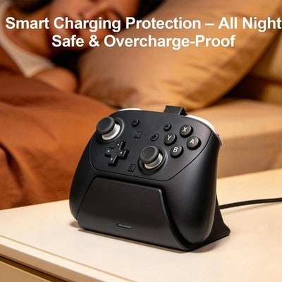 Charging Station For Switch 2 Pro Controllers - Led Charging Indicator