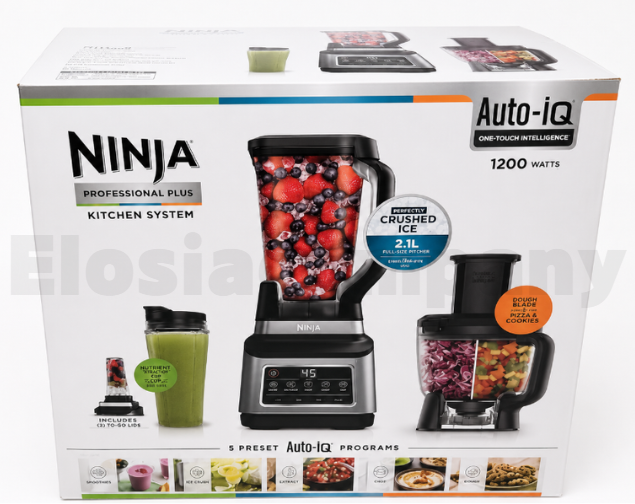 Ninja Bn800kr Professional Plus Kitchen System Blender Food Processor 220v