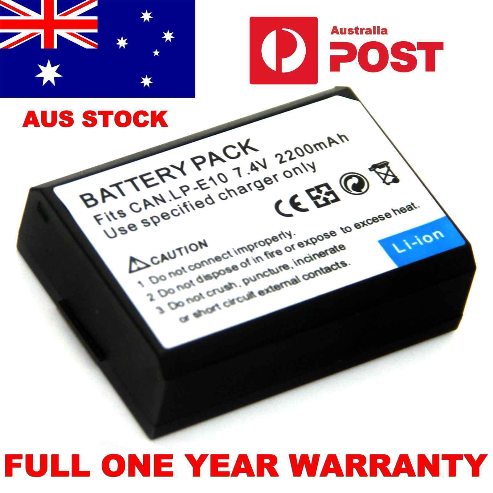 Battery Pack For Canon Eos 1100d Eos 1200d Eos 1300d Eos 1500d Aus Stock