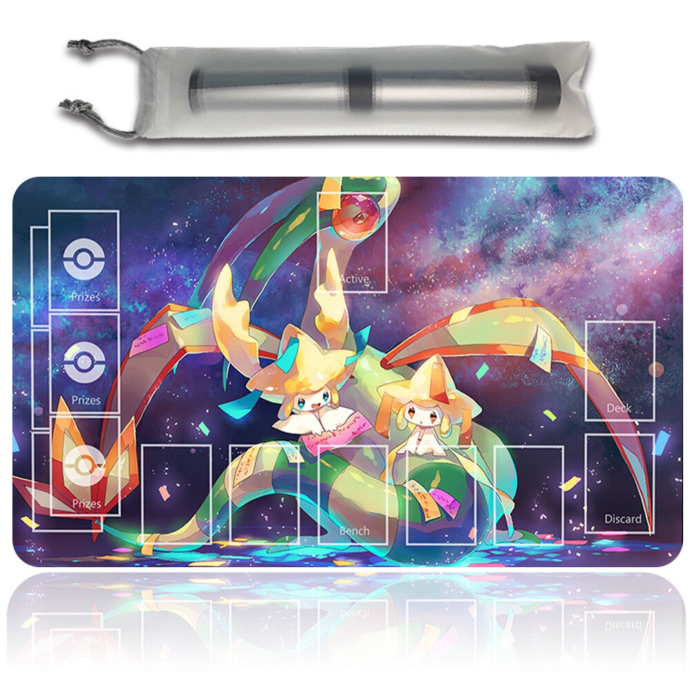 Pokemon Playmat With Card Zones Free Bag Rubber Playmat Compatible Pokemon
