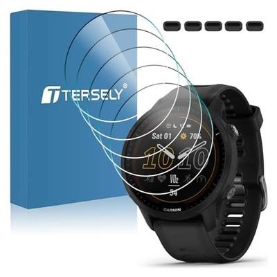 T Tersely 5pack Tempered Glass Screen Protector For Garmin Forerunner 955