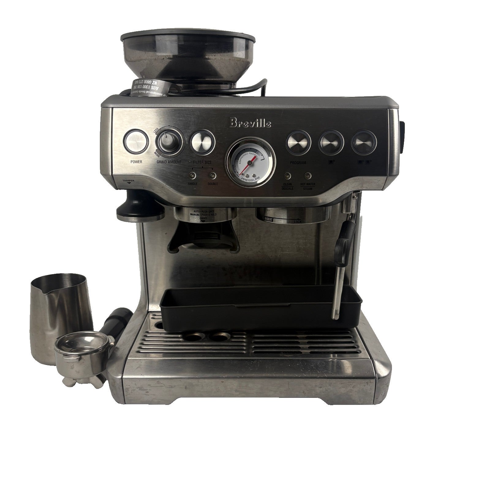 Breville The Barista Express Espresso Machine Bes870/b Stainless Steel