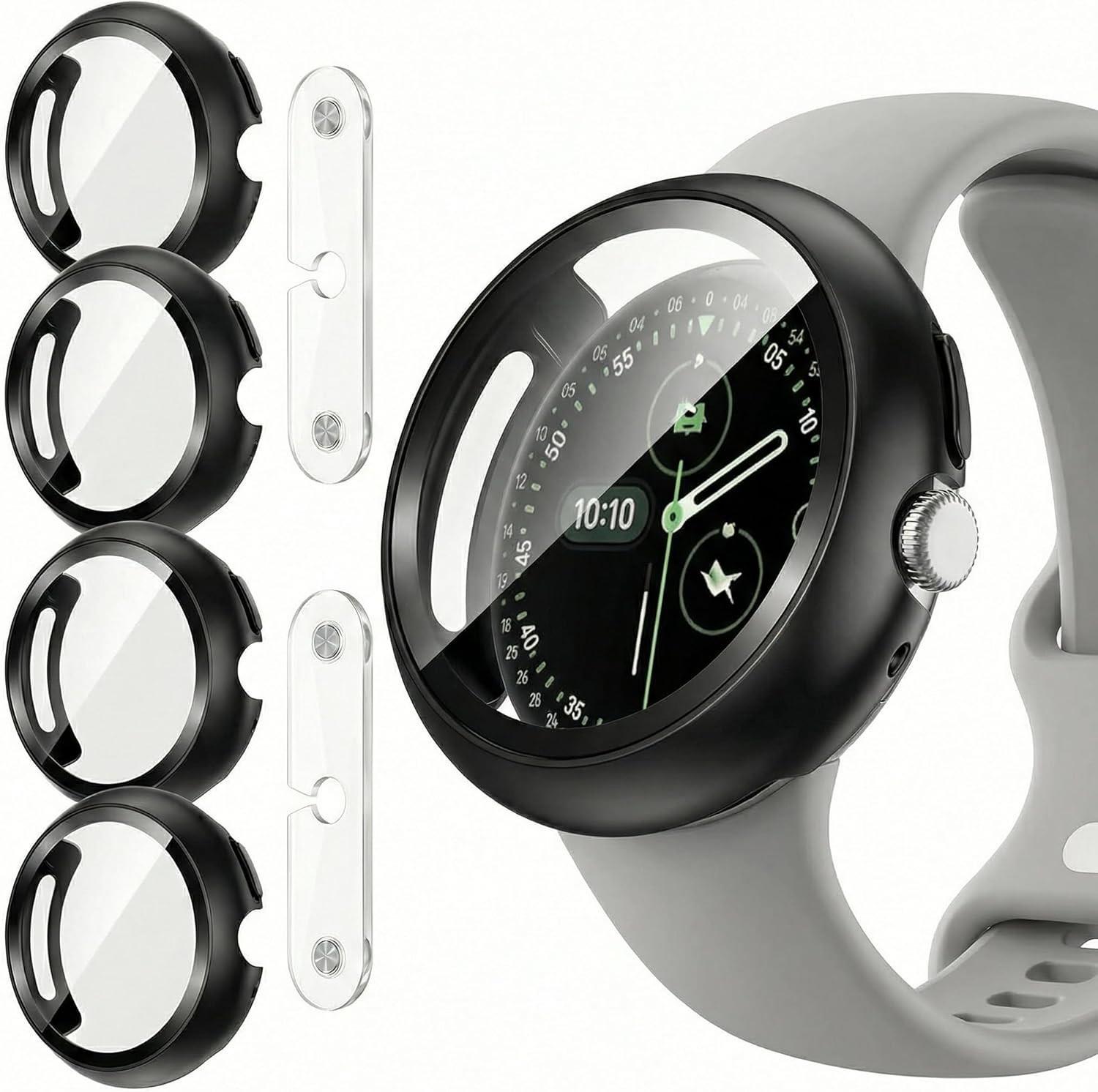 4 Pack Case For Google Pixel Watch 4 45mm Anti-scratch Protective Case