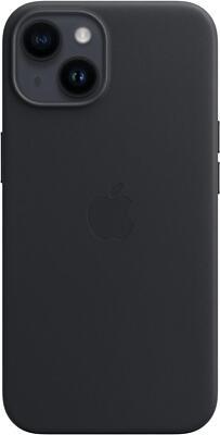 Genuine / Official Apple Iphone 14 Leather Case - Ink -