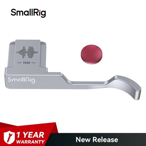 Smallrig Thumb Grip With Hot Shoe Cover For Fujifilm X100vi / X100v (silver)