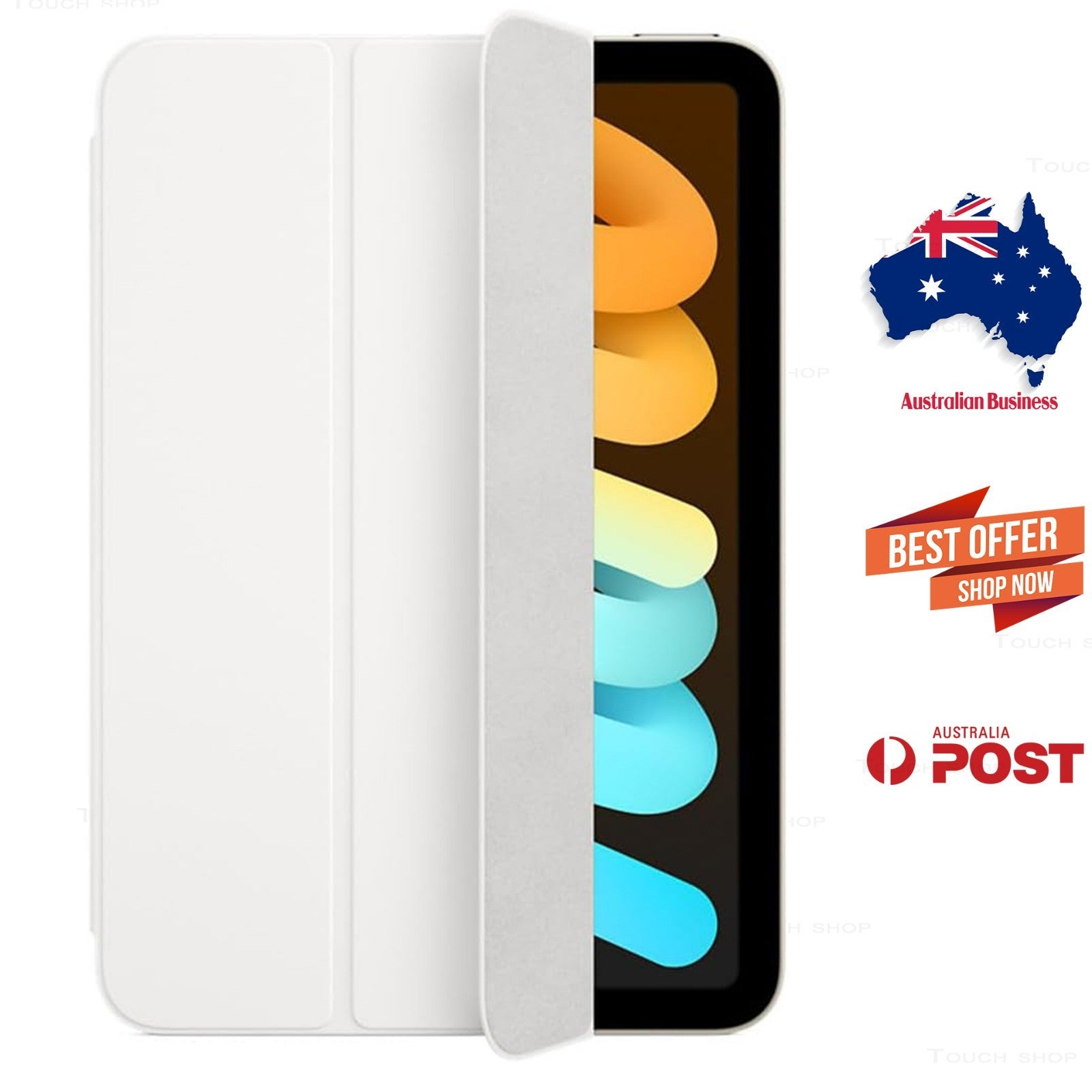 Au Stock Apple Smart Folio (for Ipad Mini 6th 7th Gen) - White -
