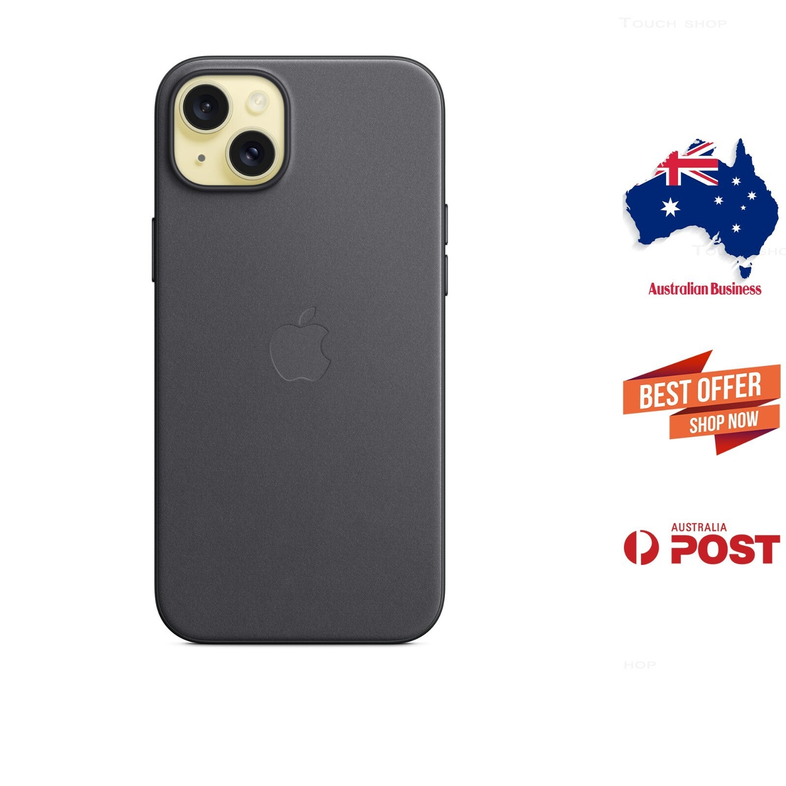 Genuine Apple Iphone 15 Plus Finewoven Case With Magsafe - Black