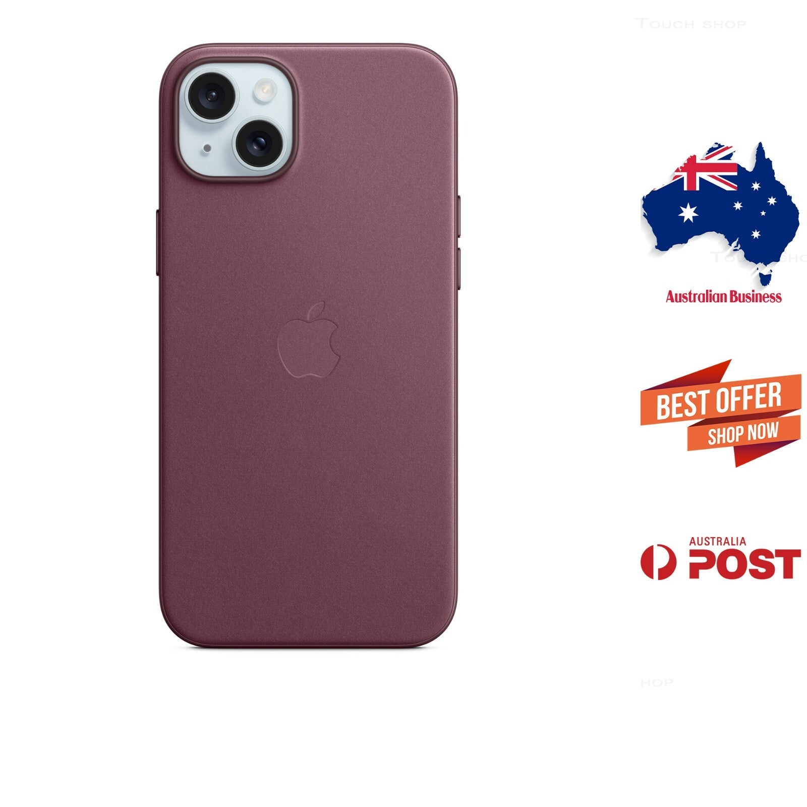 Genuine Apple Iphone 15 Plus Finewoven Case With Magsafe - Mulberry