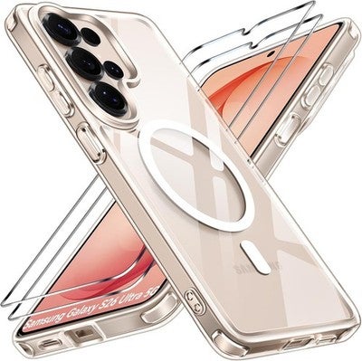 2-pack Screen Protector & Case For Samsung S26 Ultra, Shockproof, Military Grade