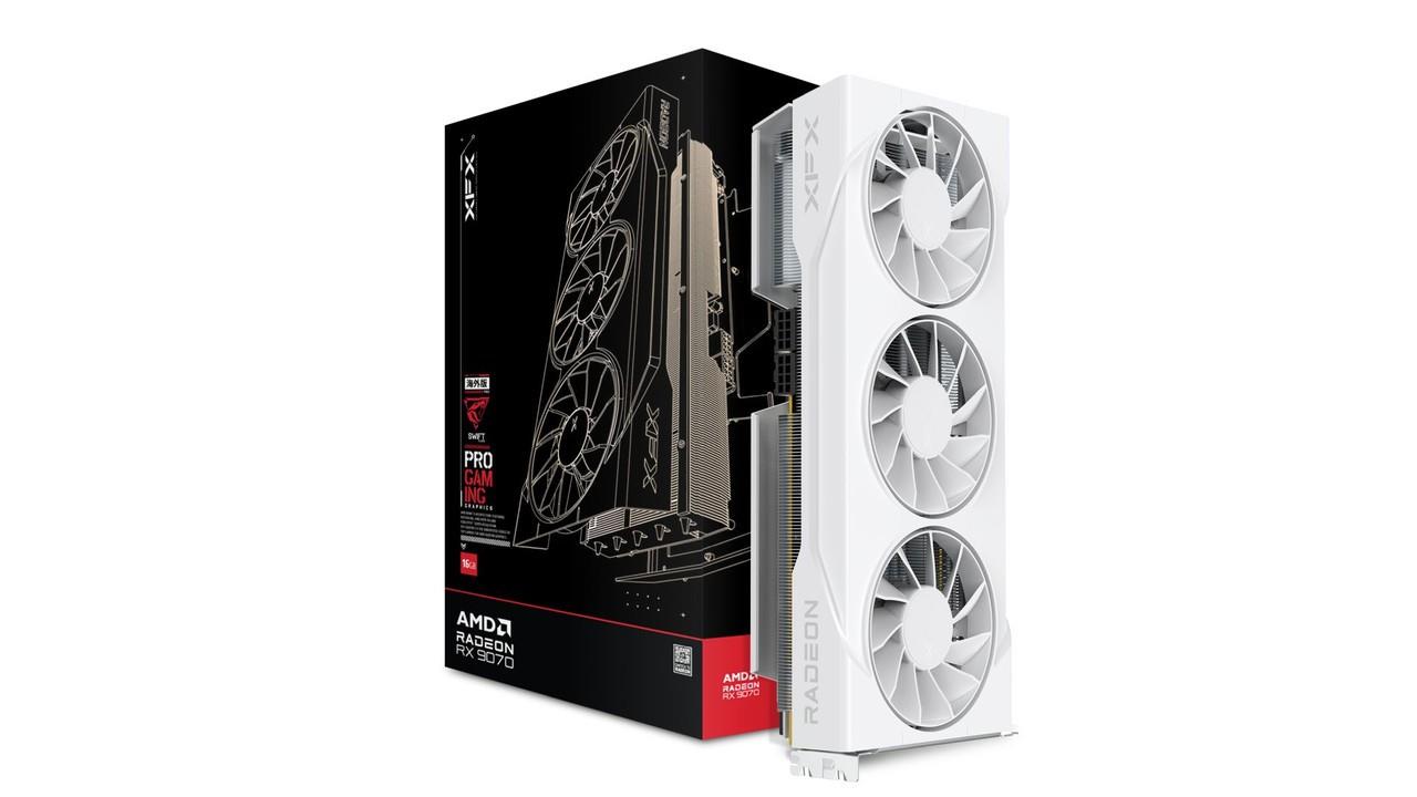 Xfx Swift Amd Radeon Rx 9070xt White Triple Fan Gaming Edition With