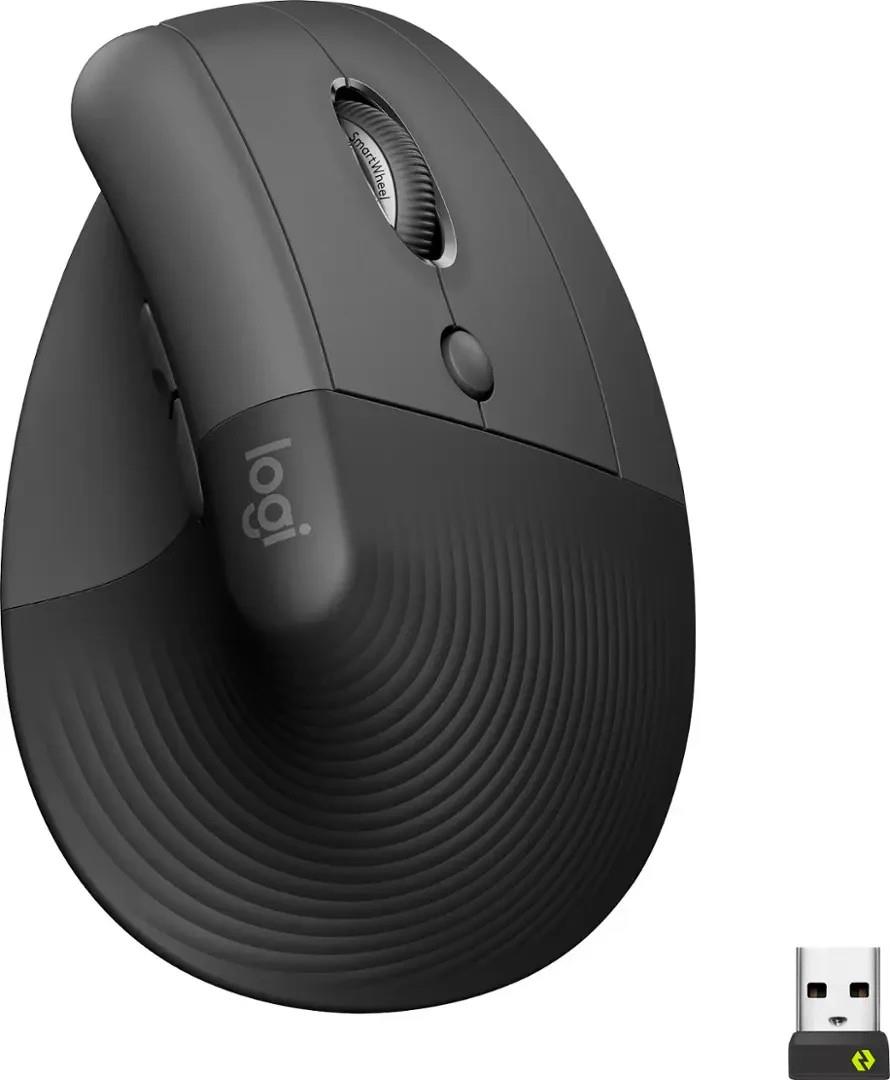 Logitech Lift Vertical Ergonomic Wireless Mouse (910-006466) -