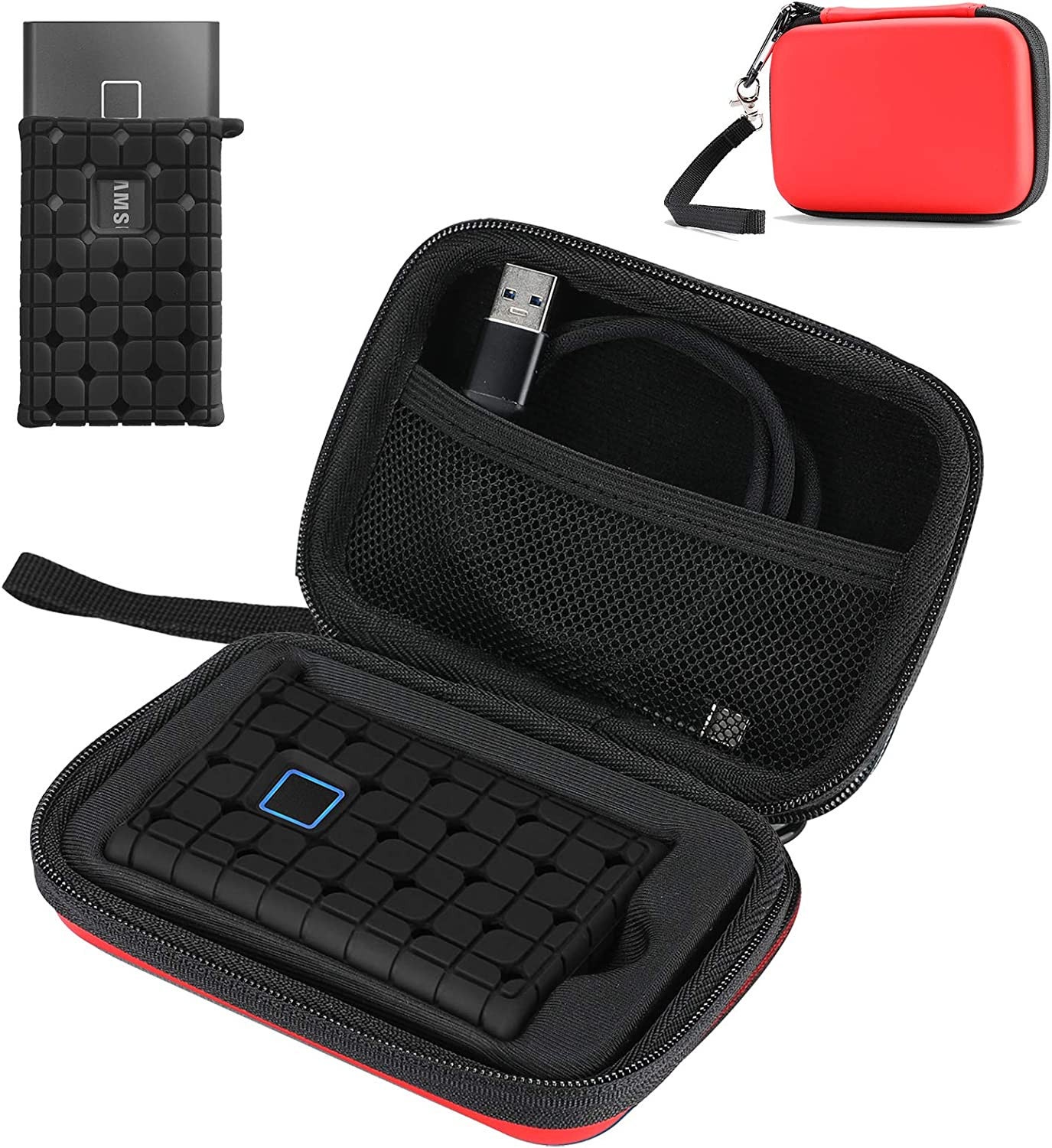 Samsung T7 / T7 Touch Portable Ssd Carrying Case With Silicone Cover,